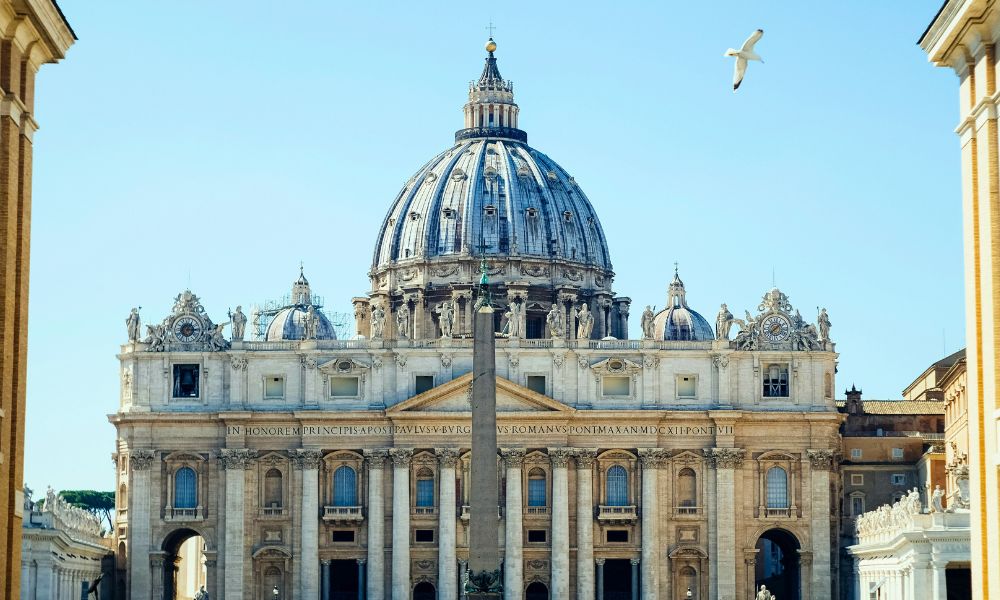 St. Peter’s Basilica in Vatican City, Rome, showcasing Baroque architecture