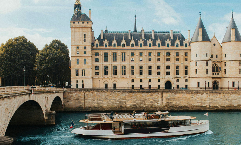 Conciergerie along the Seine River in Paris